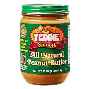 Teddie All Natural Old Fashion Smooth Peanut Butter (Pack of 3) Teddie All Natural Old Fashion Smooth Peanut Butter (Pack of 3)