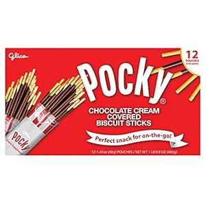 Pocky Cream Covered Biscuit Sticks, 1.41 Ounce (Pack of 12)