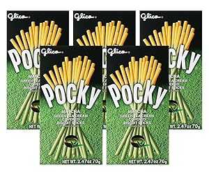 5ۥꥳ ݥå 70g5 ƥåӥå [ 5 Packs ] Glico Pocky Matcha Green...