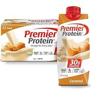 プレミアプロテイン ハイプロテインシェイク、キャラメル、132オンス、 Premier Protein High Protein Shake, Caramel, 132 Oz,のサムネイル