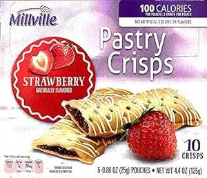ミルビル ペストリー クリスプ ナチュラルフレーバー (10本) (ストロベリー) Millville Pastry Crisp Naturally Flavor (10 Bars) (Strawberry)