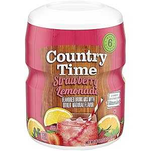 Country Time Strawberry Lemonade Drink Mix, 18 Ounce (Pack of 6)