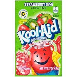 Kool-Aid Kool Aid Strawberry Kiwi Drink Mix, Makes 2 Quarts (96 Packets)