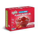 Simply Delish 植物ベースの天然ストロベリー ゼリー デザート – 6 パック – 砂糖ゼロ、正味炭水化物 0g、グルテンフリー、ビーガン、、アレルゲンフリー Simply Delish Plant Based Natural Strawberry Jel Dessert 6 Pack Zero Sugar, 0g Net