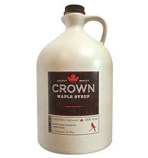 クラウン メープル オーガニック グレード A メープル シロップ、ベリー ダーク、128 Fl. オズ (1 個パック) Crown Maple Organic Grade A Maple Syrup, Very Dark, 128 Fl. Oz (Pack of 1)