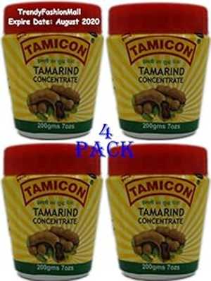 タミコン タマリンド ペースト 100% 天然 7 オンス - 4 パック Tamicon Tamarind Paste 100% Natural 7 oz - 4Pack