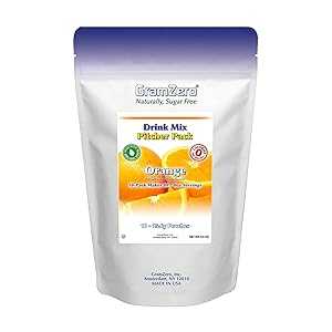 GramZero Orange, Sugar Free Drink Mix, Pitcher Pack, Great For Nutriti...