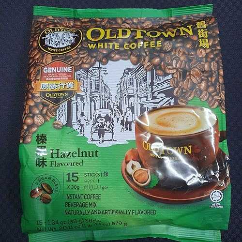 Instan Oldtown White Coffee 3 in 1 Hazelnut {15 ct} - 21.2 oz (pack of 1)