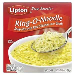 SOUP SECRETS Lipton Soup Secrets Instant Soup Mix Ring-O-Noodle 4.9 oz, Pack of 12