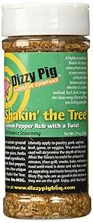 ディジー ピッグ BBQ シェイキン ザ ツリー ラブ スパイス - 7.9 オンス Dizzy Pig BBQ Shakin the Tree Rub Spice - 7.9 Oz