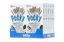 ポッキービスケットスティック、クッキー&クリーム、2.47オンス(10個パック) Pocky Biscuit Stick, Cookies and Cream, 2.47 Ounce (Pack of 10)