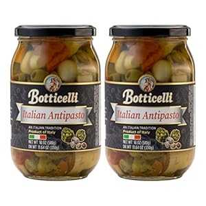 ボッティチェッリ プレミアム イタリアン アンティパスト 瓶入り (2個パック) - アーティチョーク、オ..