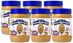 Peanut Butter & Co. Mighty Maple Peanut Butter, Non-GMO, Gluten Free, ...