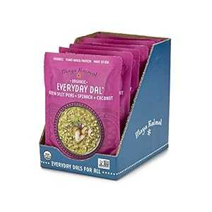 マヤ カイマル インディアン ダル、グリーン スプリット ピース、ほうれん草、ココナッツ、10 オンス (6 個パック)、オーガニック、すぐに食べられる Maya Kaimal Fine Indian Foods Maya Kaimal Indian Dal, Green Split Peas, Spinach & Cocon