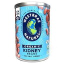 Westbrae ナチュラル オーガニック インゲン豆、食塩無添加、15 オンス (12 個パック) Westbrae Natural Organic Kidney Beans, No Salt Added, 15 Oz (Pack of 12)