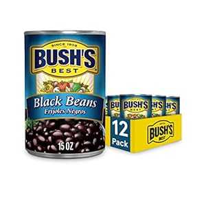 BUSH'S BEST 缶詰黒豆 (12 個パック)、植物ベースのタンパク質と繊維源、低脂肪、グルテンフリー、15 オンス BUSH'S BEST Canned Black Beans (Pack of 12), Source of Plant Based Protein and Fiber, Low Fat, Gluten Free, 15 oz BUSH'S BEST 缶詰黒豆 (12 個パック)、植物ベースのタンパク質と繊維源、低脂肪、グルテンフリー、15 オンス BUSH'S BEST Canned Black Beans (Pack of 12), Source of Plant Based Protein and Fiber, Low Fat, Gluten Free, 15 oz