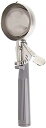Winco Ice Cream Disher with Gray Handle, Size 8