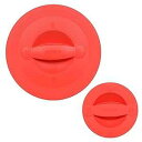 Pyrex 516-RRD-PC 2 Cup Red Measuring Cup Lid and 8 Cup Red Measuring Cup Lid, Made in USA(3)