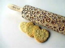 ハートエンボスめん棒 ラブハートのエンボスクッキー用木製めん棒 Algis Crafts HEARTS EMBOSSING ROLLING PIN WOODEN ROLLING PIN for EMBOSSED COOKIES with LOVE HEARTS
