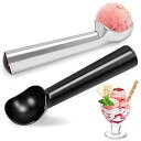 HANSGO Ice Cream Scoop, 2PCS 7 inches Nonstick Ice Cream Scooper One Piece Alumi...