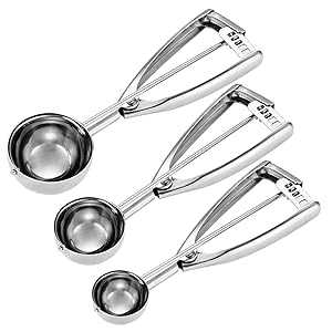 Fayomir Cookie Scoop Set - Small/1 Tbsp, Medium/