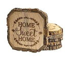 MY VINTAGE FINDS Rustic Coasters Farmhouse Coasters for Drinks Wooden Unique Cof...