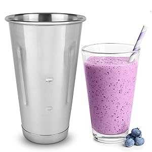 EHOMEA2Z Malt Cup Stainless Steel Ice Cream Milkshake Commercial Grade...