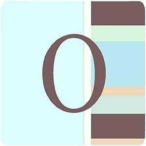 Caroline's Treasures CJ1003-OFC Letter O Initial Monogram - Blue Strip...