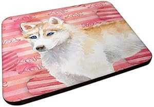 Caroline's Treasures Siberian Husky Love Decorative coasters, Multicolor