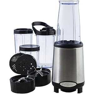 Brentwood JB-199 Multi Pro Personal Blender 20pc Set, Stainless Steel Brentwood JB-199 Multi Pro Personal Blender 20pc Set, Stainless Steel