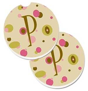 Caroline's Treasures CJ1004-PCARC Letter P Initial Monogram - Tan Dots...