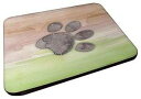 Caroline's Treasures Dog Paw Watercolor Decorative Coasters, 3.5, Multicolor(3)