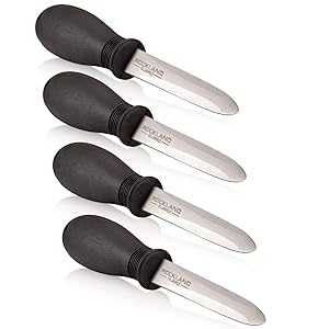 Rockland Guard Oyster Shucking Knife - Effortless Shucking with Non-Sl...