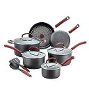 T-fal Ultimate Hard Anodized Nonstick Cookware Set 12 Piece, Oven Broiler Safe 6...