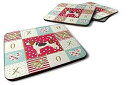 Caroline's Treasures CK5909FC ビーグル ラブ フォーム コースター 4 枚セット、マルチカラー Caroline's Treasures CK5909FC Beagle Love Foam Set of 4 Coasters, Multicolor
