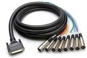 Hosa バランスド スネーク DB25 ~ XLR3M - (9 フィート) (ブラック) Hosa Balanced Snake DB25 to XLR3M - (9 Feet) (Black)(2)