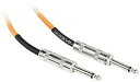 Rockville RCGT3O 3' 1/4'' TS to 1/4'' TS Instrument Cable-Orange 100% Copper(2)