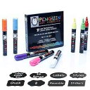 PENGUIN ART SUPPLIES Fine Tip Liquid Chalk Marker (Set of 8, 3mm) Christmas Gift...