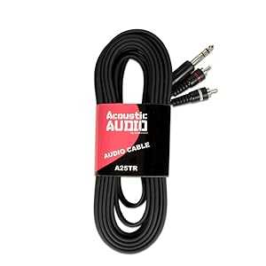 Acoustic Audio A25TR 25 ե ǥ奢 RCA - TRS 1/4  å ץ ǥ ֥...