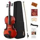 Eastar Violin 4/4 Full Size for Adults, Violin Set for Beginners with Hard Case,...