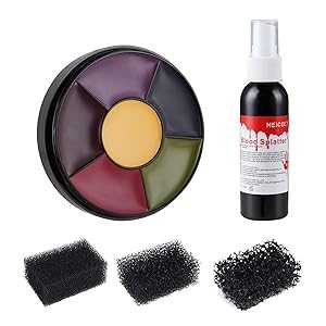 MEICOLY 6 Color Bruise Wheel for Special Effects, 2.1oz Fake Blood Spray Blood Splatter Theatric..