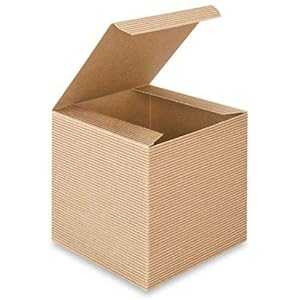 A1 ١꡼ ե եȥܥå 4X 4 x 4  ֥饦 10ĥѥå A1 Bakery Supplies Kraft Gift Boxes, 4X 4 x 4 Inch, Brown, Pack of 10