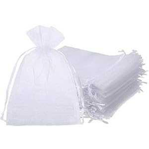 Onwon 100 ĥ󥶶奮եȥХå 5 x 7  ѡƥ 뺧 ιԵǰ 奨꡼ݡ ǥХå  ۥ磻 Onwon 100 Pieces Organza Drawstring Gift Bags 5 x 7 Inch Party Wedding Travel Favor Jewelry