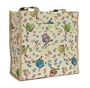 Signare Owl Pattern Grocery Shopping Tote Bag for Women Tapestry/Shop-OWL
