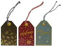 K-Kraft 24 Christmas Vintage Retro Kraft Tags with Metallic Accents for Gift Wra...