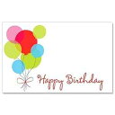 Happy Birthday バルーン封入カード/ギフトタグ - 3 1/2 x 2 1/4 (50) NW Happy Birthday Balloon En...