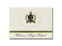署名アナウンス Wekiva High School (フロリダ州アポッカ) 卒業アナウンス、大統領スタイル、ゴールド & ブラック メタリック ホイル シール...