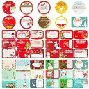 HongyiTime 144 Count Tags Sticker,Christmas Present Labels,48 Jumbo Designs Christmas Stickers Name Tags,Holiday Present Label (Small)(3)