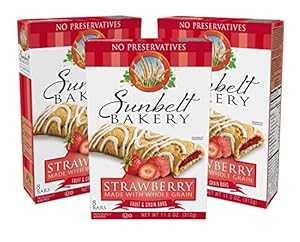 サンベルトベーカリー ストロベリーフルーツ&グレインバー、24本 Sunbelt Bakery Strawberry Fruit & Grain Bars, 24 Count