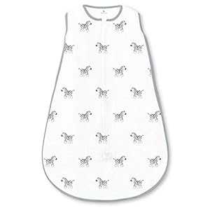 アメージング ベビー マイクロフリース スリーピング サック 2ウェイ ジッパー付き、ゼブラ、ソフト ブラック、M Amazing Baby Microfleece Sleeping Sack with 2-Way Zipper, Zebra, Soft Black, Medium アメージング ベビー マイクロフリース スリーピング サック 2ウェイ ジッパー付き、ゼブラ、ソフト ブラック、M Amazing Baby Microfleece Sleeping Sack with 2-Way Zipper, Zebra, Soft Black, Medium
